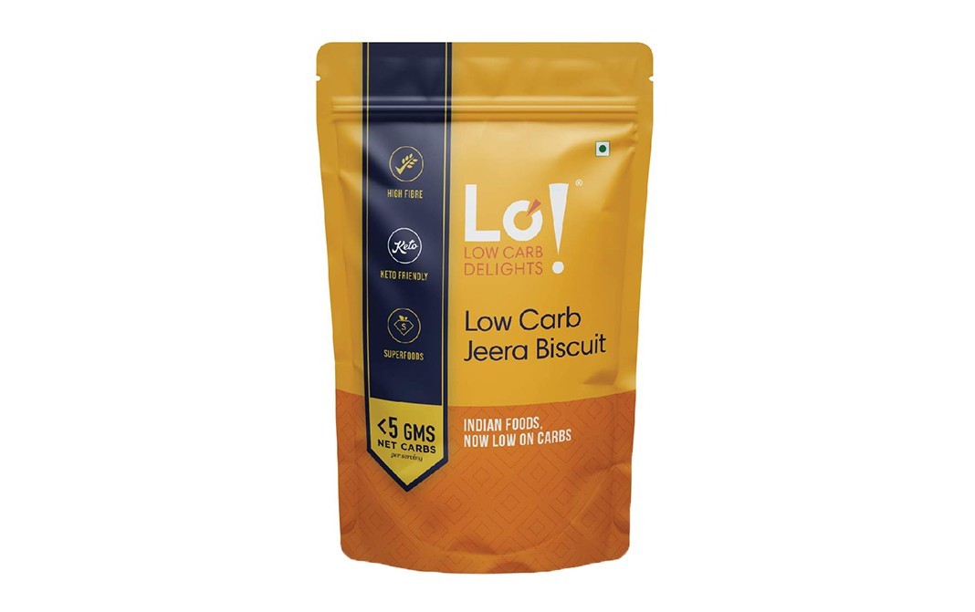 Lo! Low Carb Delights Jeera Biscuit    Pack  216 grams